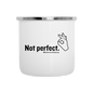 "Not perfect" Camper Mug - white