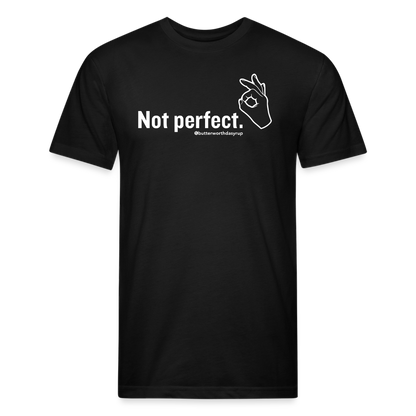 "Not Perfect" Unisex Adult Tee - black