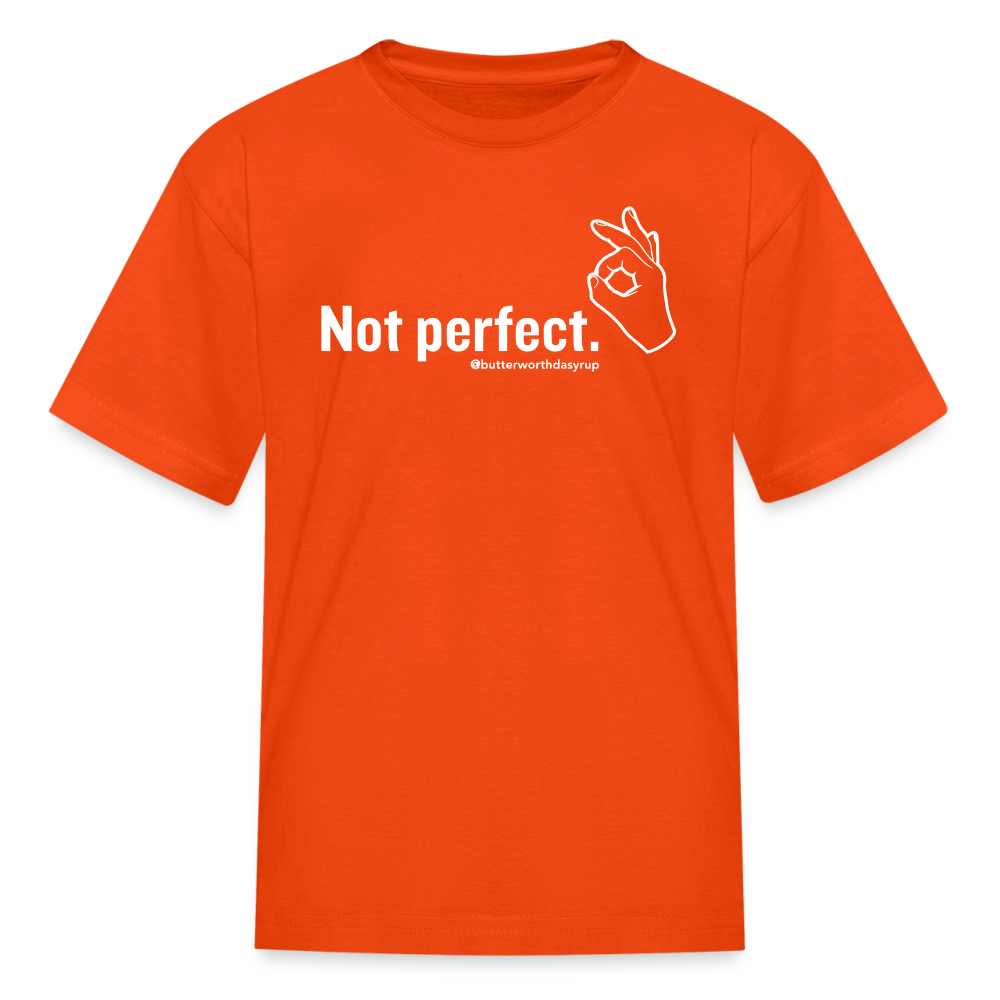 "Not perfect" Kid's Tee - orange