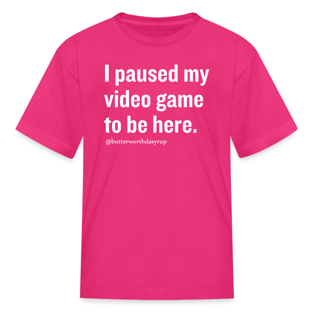 "Video game" kid's tee - fuchsia