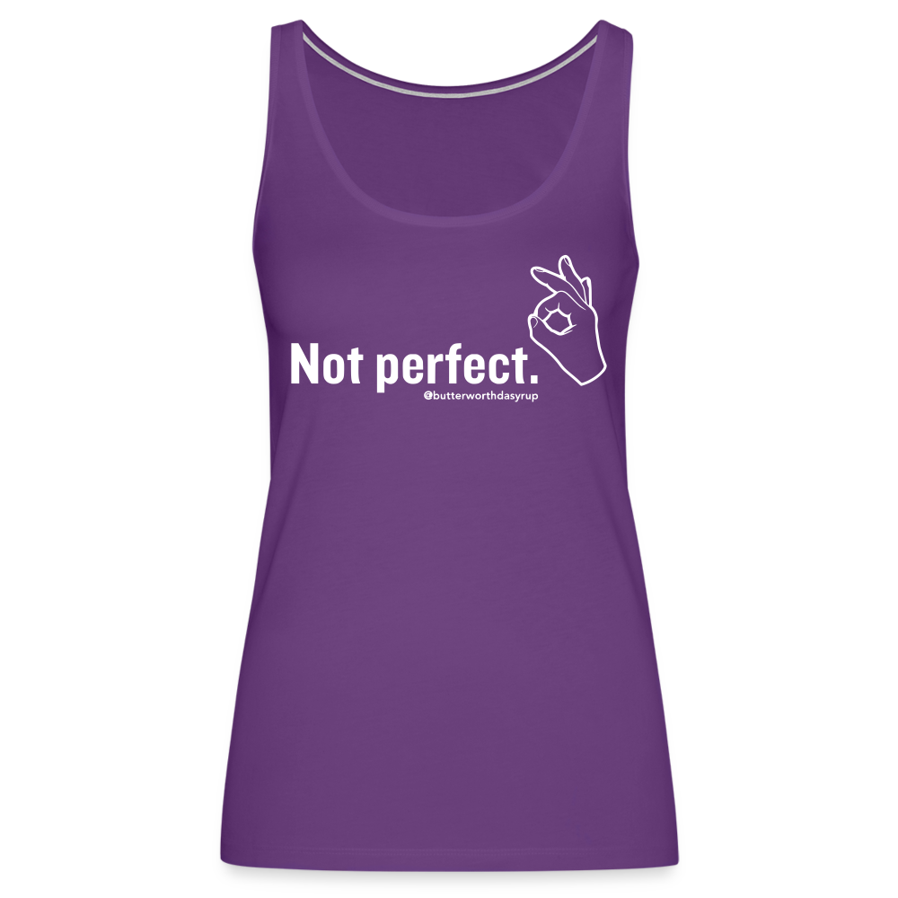 Women’s "Not perfect" Tank Top - purple