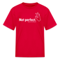 "Not perfect" Kid's Tee - red