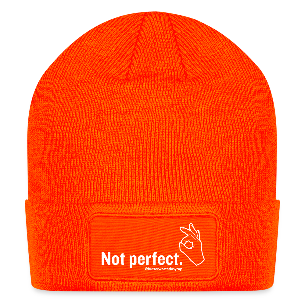 Patch Beanie - neon orange