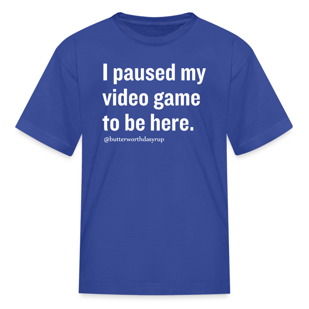 "Video game" kid's tee - royal blue