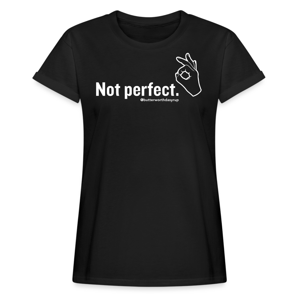 Women's "Not perfect" Tee - black