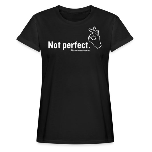 Women's "Not perfect" Tee - black