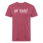 "got 'stache?" Tee - heather burgundy