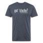 "got 'stache?" Tee - heather navy