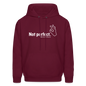 "Not perfect" Unisex Adult Hoodie - burgundy