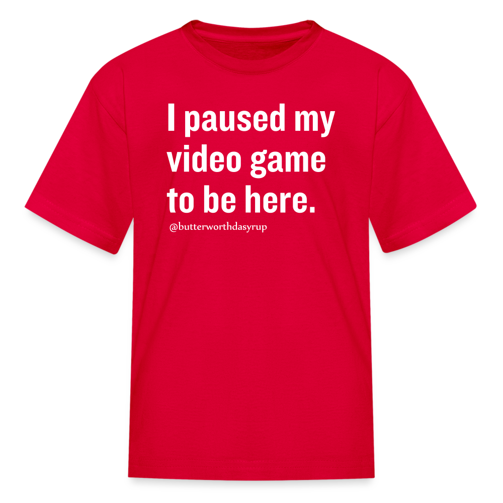 "Video game" kid's tee - red