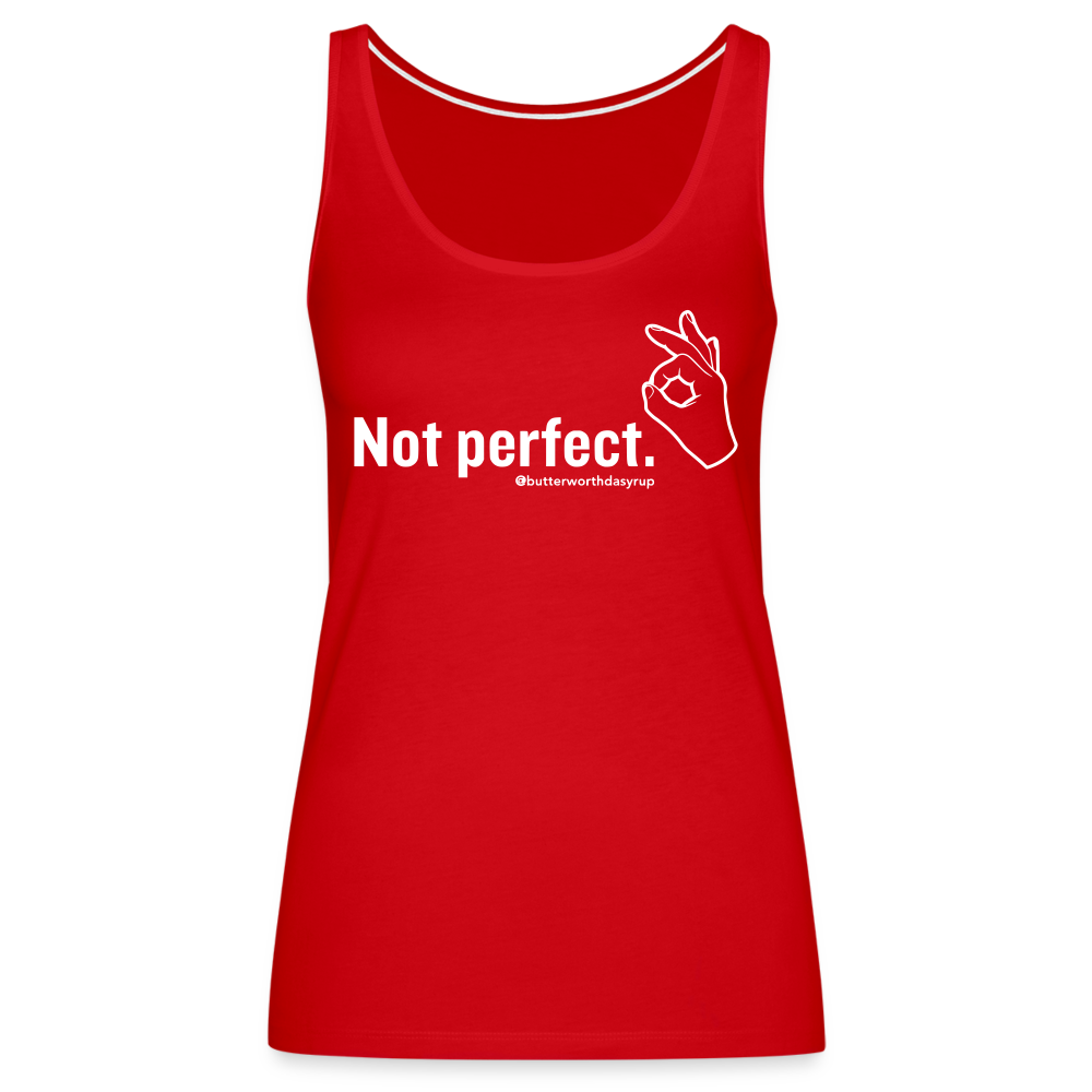 Women’s "Not perfect" Tank Top - red