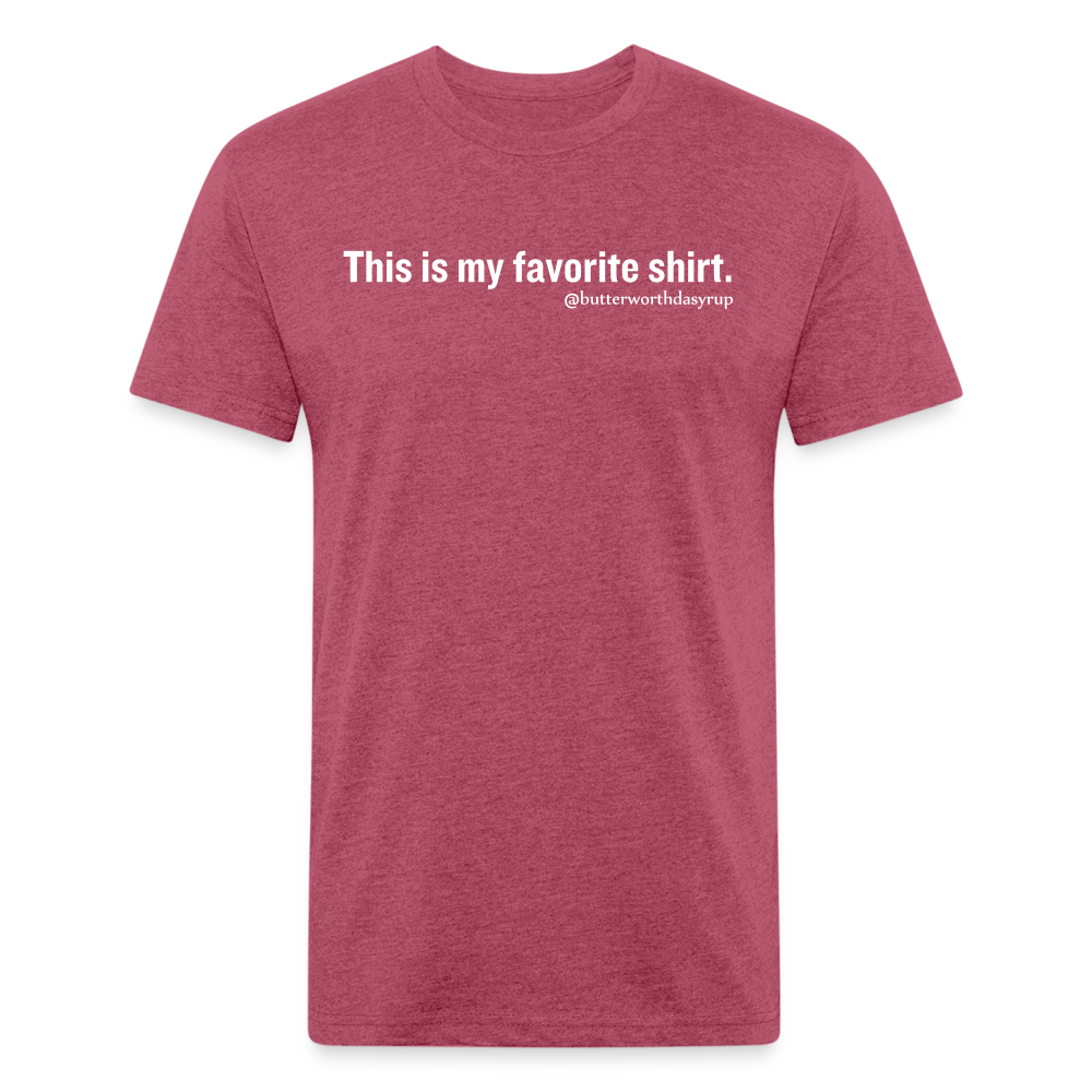 "Favorite" Tee - heather burgundy