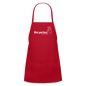 'Not Perfect' Kids' Apron - red