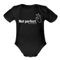 "Not Perfect" Onesie - black