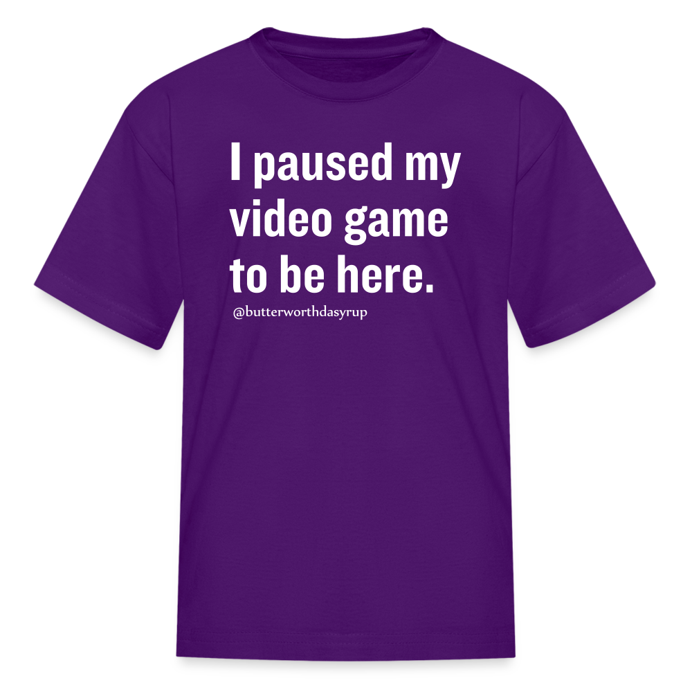 "Video game" kid's tee - purple