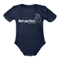 "Not Perfect" Onesie - dark navy