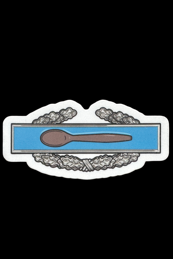 Combat Spoon Badge Sticker